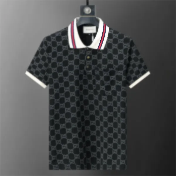 Gucci GG Marmont Print Polo Black Polo Shirt - 1
