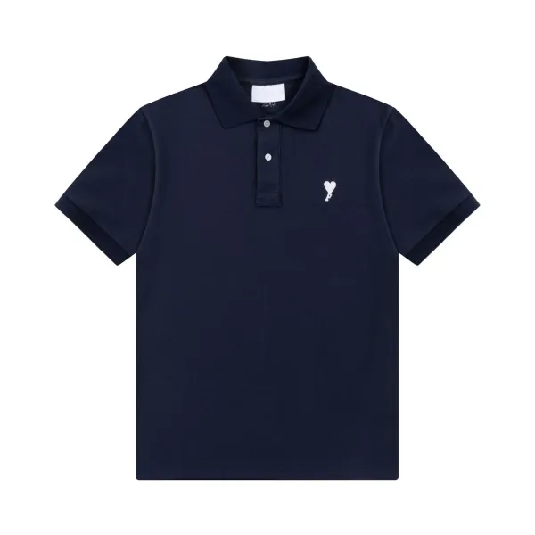 Comme des Garçons Play Heart Logo Black Polo Polo Shirt - 27