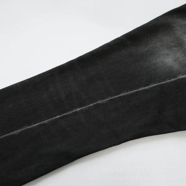 Design Splatter Print Flared Jeans Black - 19