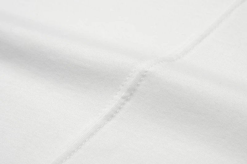 Design Oversized T-Shirt with Shoulder Snaps and Drawstring Hem White T-Shirt - 9