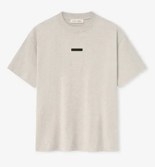 Fear of God Essentials Oversized Crewneck T-Shirt Beige - 1