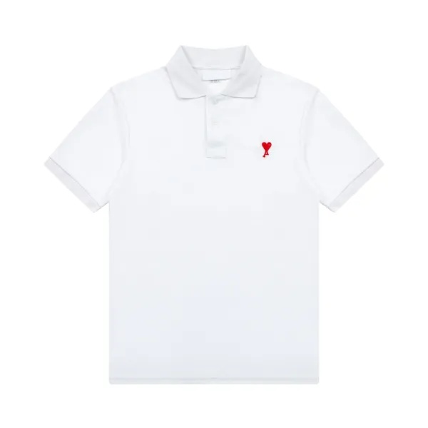 Comme des Garçons Play Heart Logo Black Polo Polo Shirt - 18