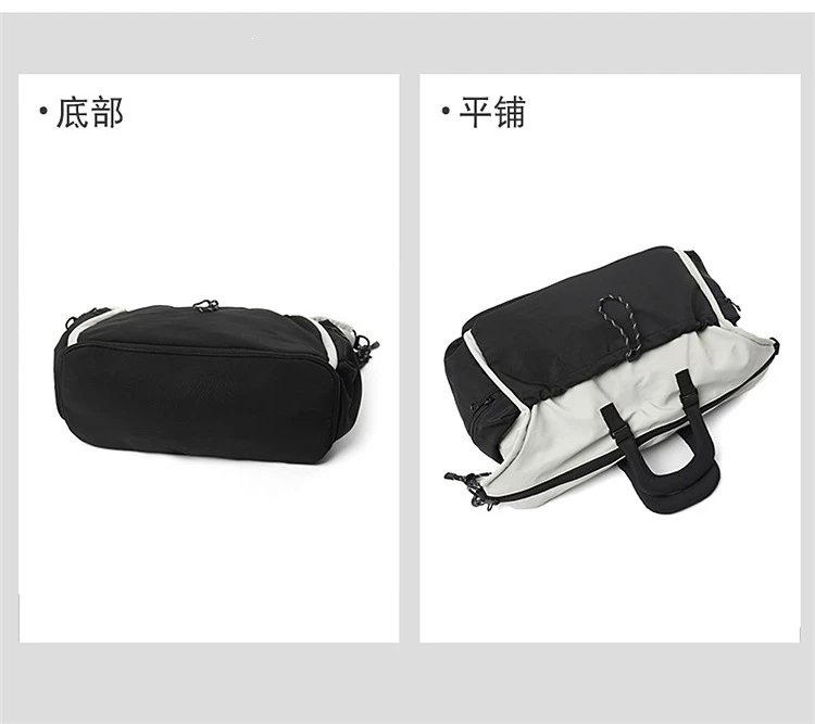 Design Duffle Bag Beige and Gray Travel Bag - 45