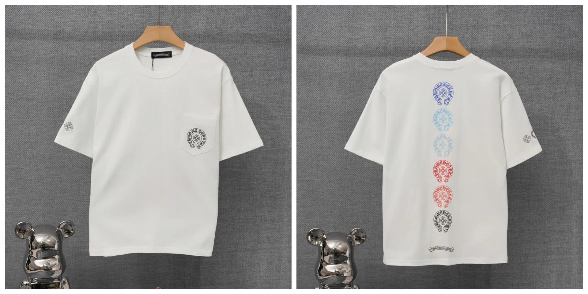 Chrome Hearts x St. Barth Black Pocket T-Shirt - 28