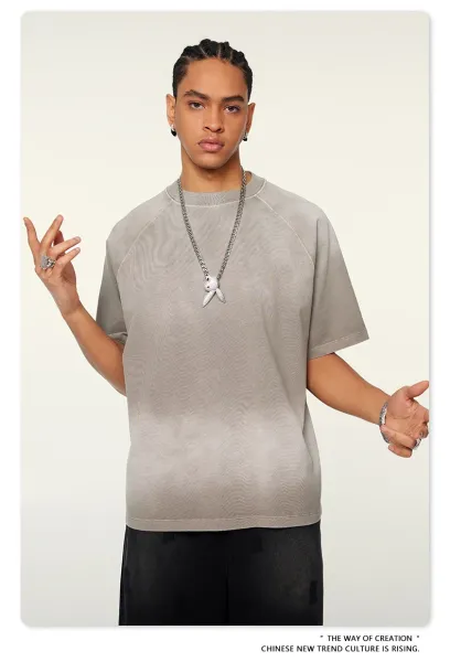 Design Beingmove Washed Black Raglan T-Shirt T-Shirts - 34