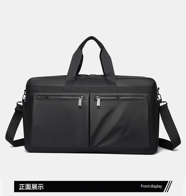 Design Duffle Bag Beige with Black Trim Travel Bag - 30