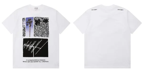 Design CAV EMPT Preposterous Reason Graphic T-Shirt White T-Shirts - 1