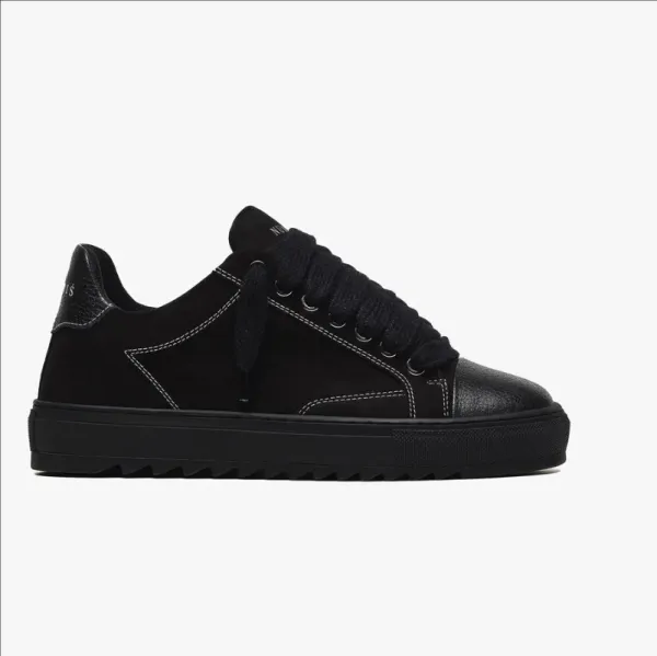 NOAH Star Sneaker Black Glitter White Sole Sneakers - 11