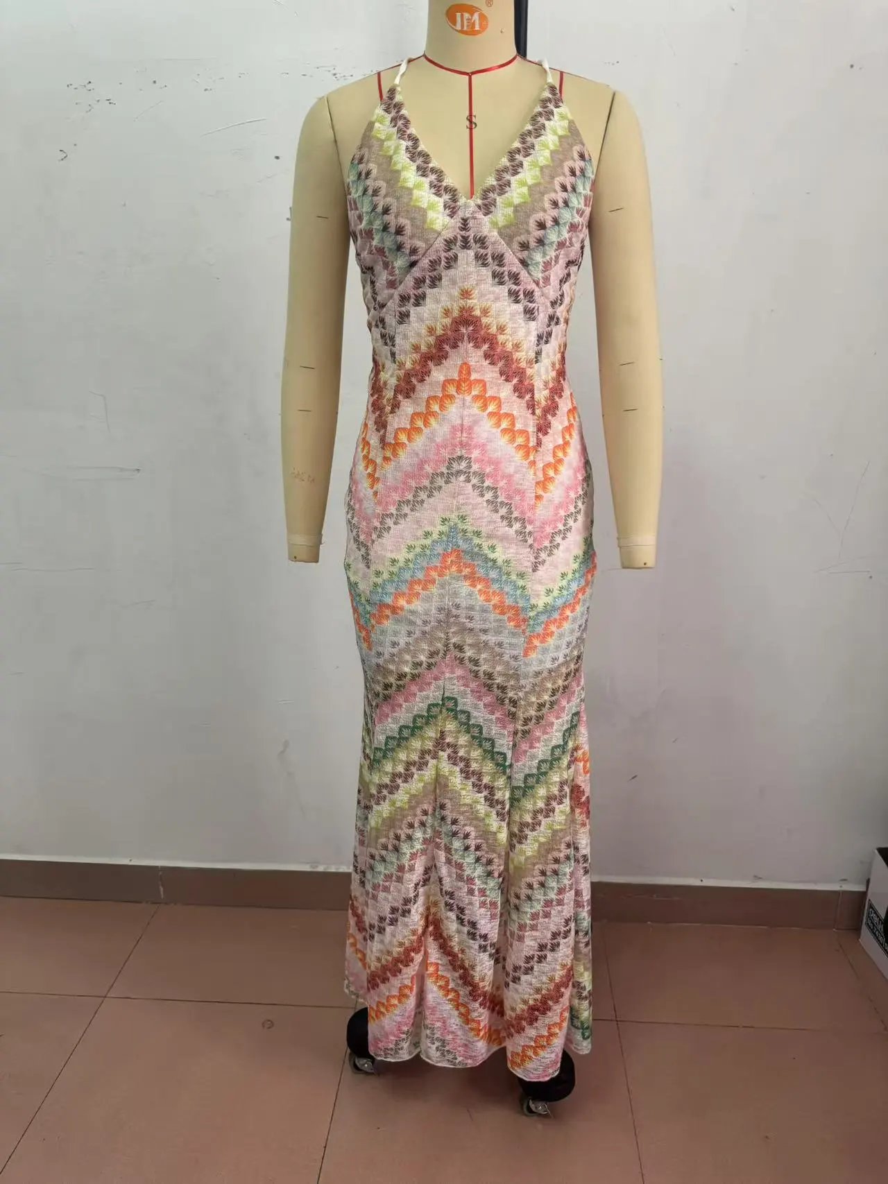 Missoni Zigzag Knit Maxi Dress Multicolor - 5