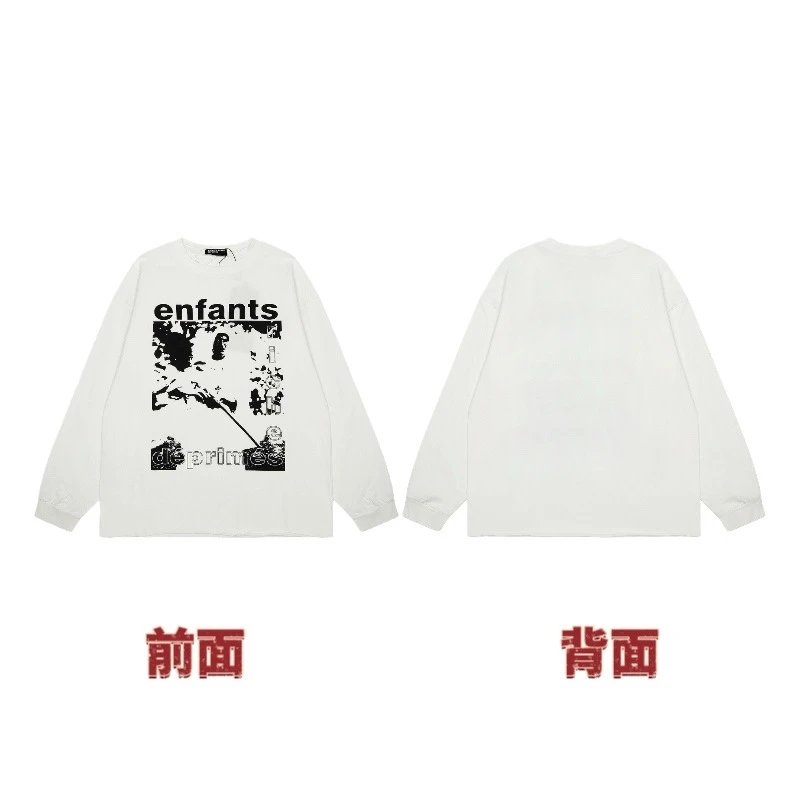 Enfants Riches Déprimés Graphic Long-Sleeve T-Shirt White