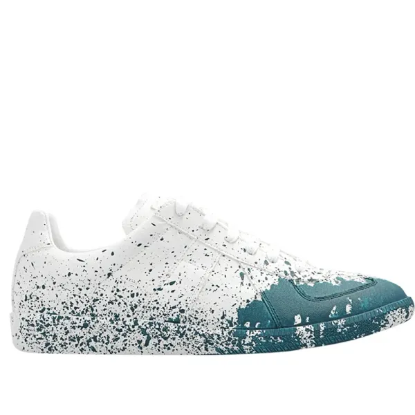 Maison Margiela Replica Sneakers Navy Blue Suede and Leather Sneakers - 20