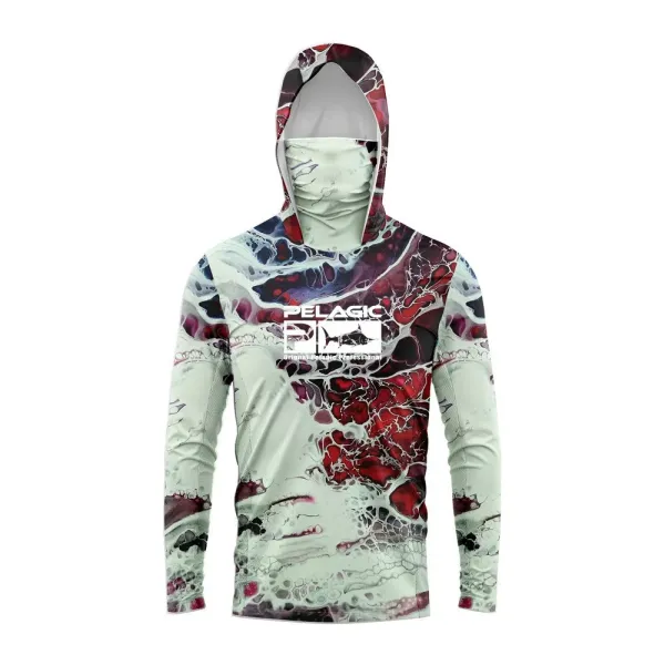 Design Pelagic Pro Series Marbled Red Hoodie - 1