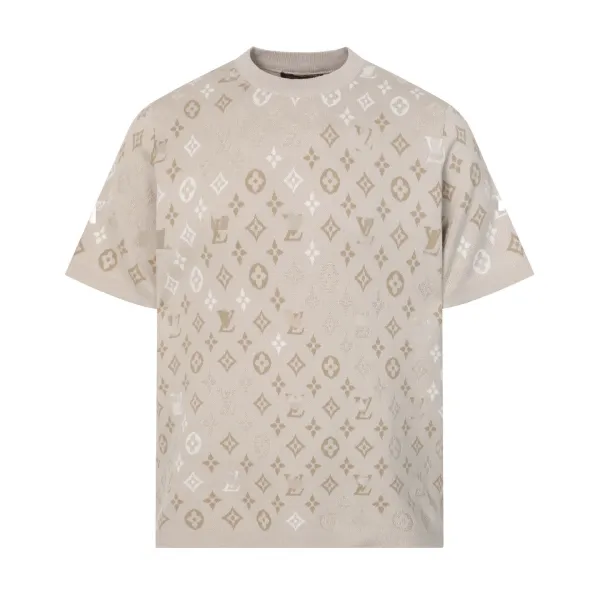 Louis Vuitton Checkerboard Knit T-Shirt White - 4