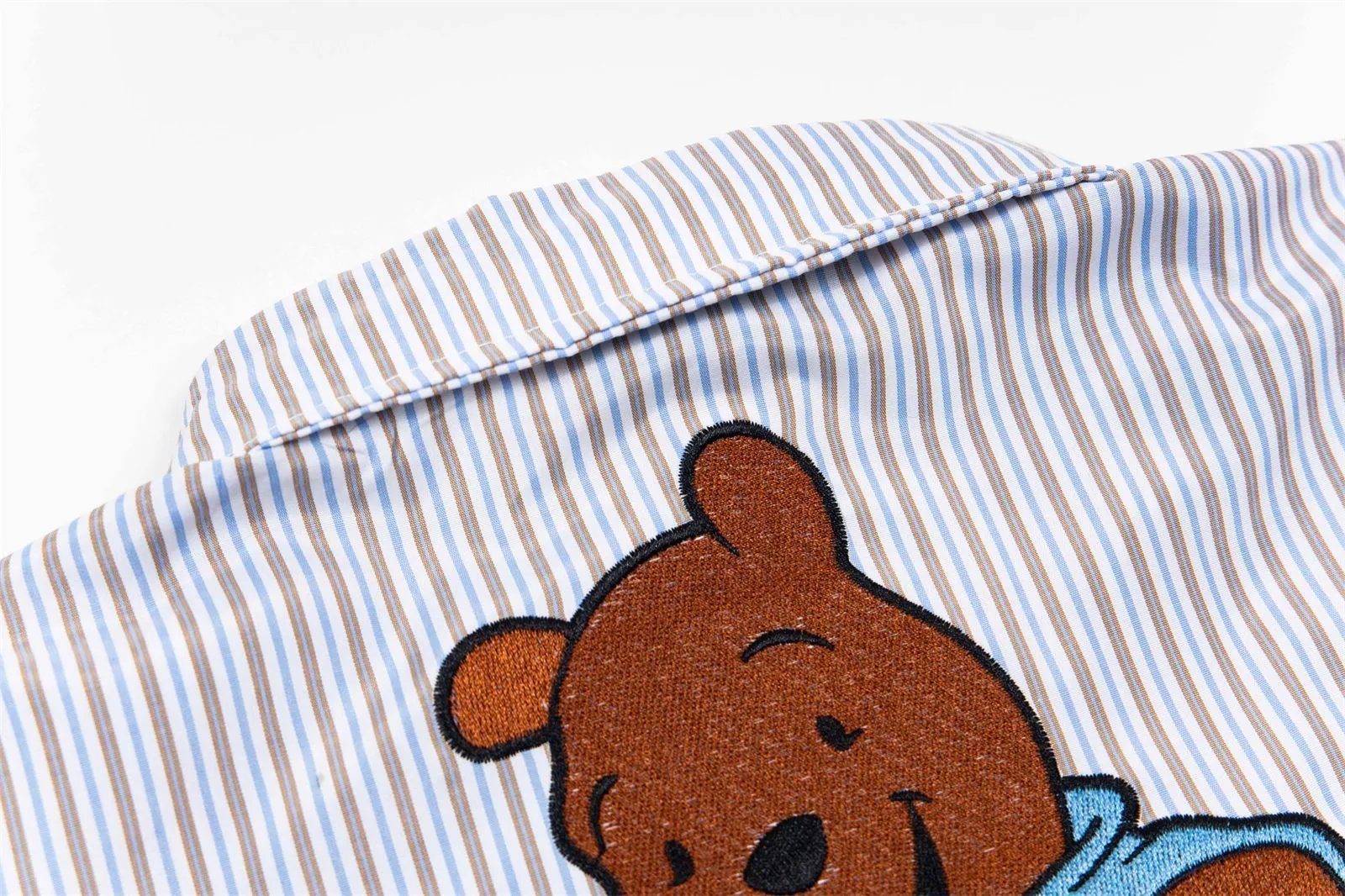 Design Unkong Retro x Disney Winnie the Pooh & Eeyore Striped Short-Sleeve Shirt - 9