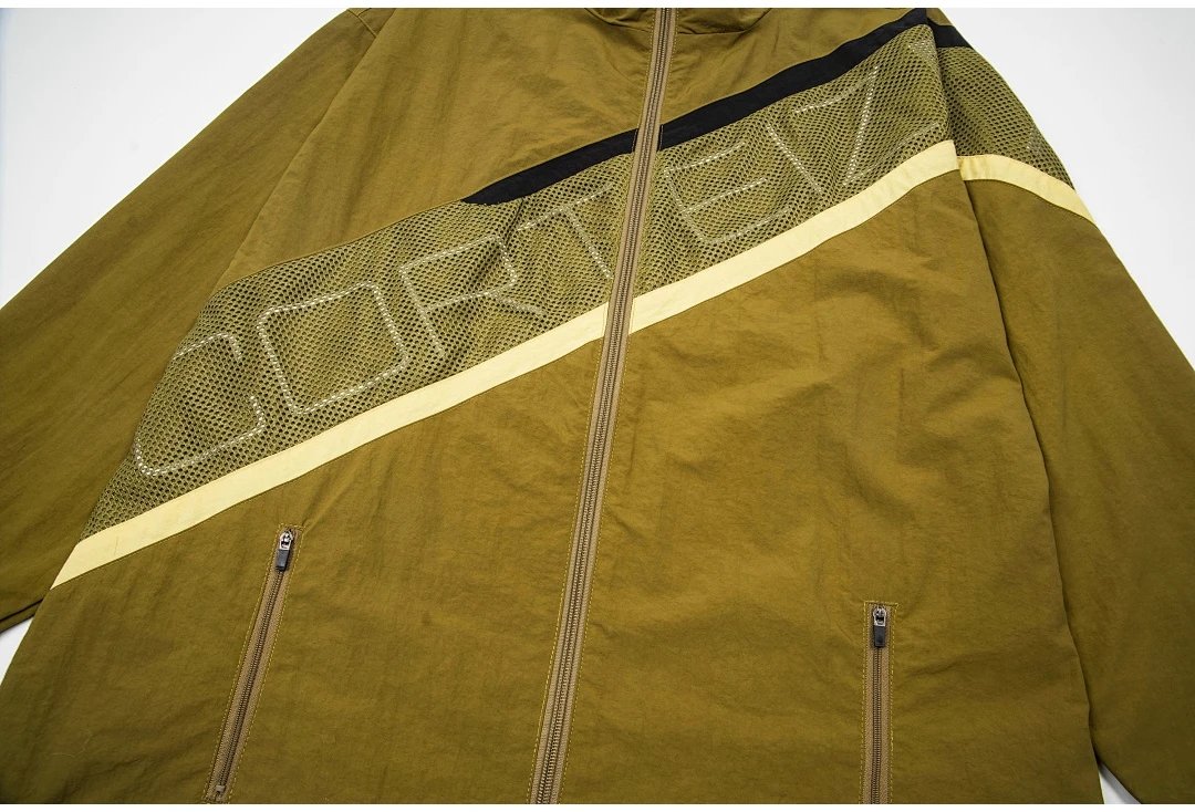 Corteiz Diagonal Logo Windbreaker Black Jacket Outerwear.windbreaker - 14
