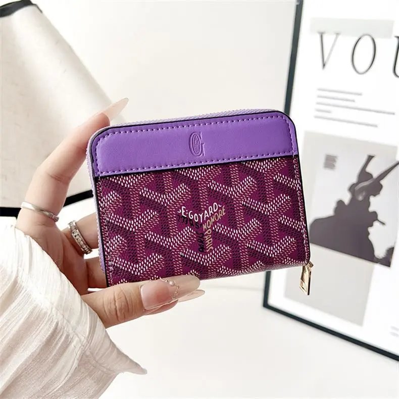 Goyard Saint Louis Mini Wallet Purple Short Wallet - 7