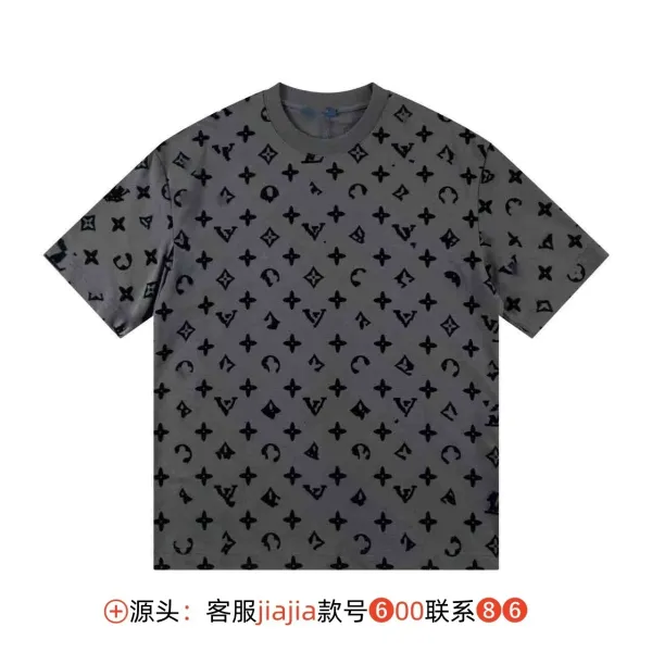 Louis Vuitton Monogram All-Over Print Gray T-Shirt - 1