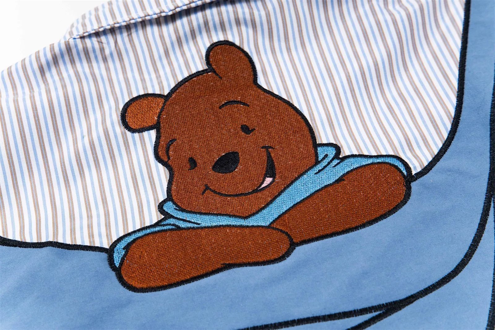 Design Unkong Retro x Disney Winnie the Pooh & Eeyore Striped Short-Sleeve Shirt - 14