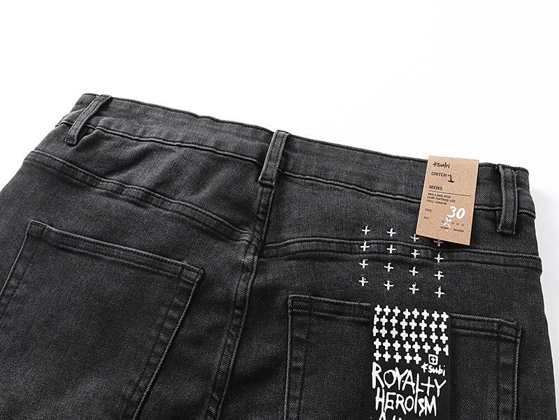 Denim Tears x Ksubi All Over Print Denim Jeans Blue - 11