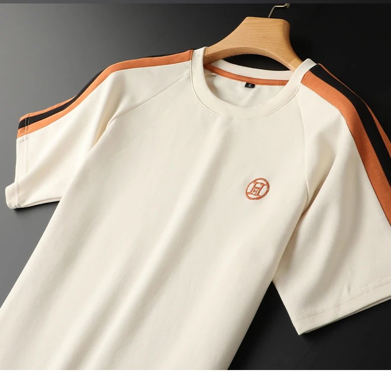 Design Sporty Stripe Set Orange Casual-Set - 11