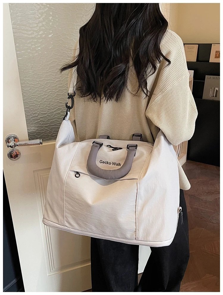 Design Gecko Walk Travel Duffle Bag Light Gray Travel Bags - 45