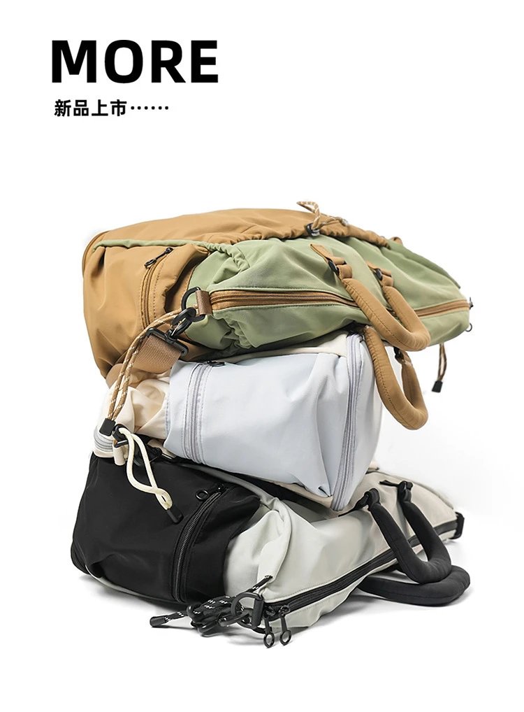 Design Duffle Bag Beige and Gray Travel Bag - 40
