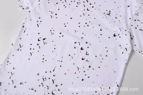 Louis Vuitton Monogram Splatter Print Black T-Shirt - 20