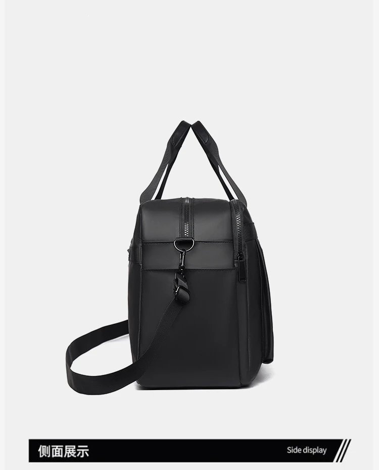 Design Duffle Bag Beige with Black Trim Travel Bag - 32