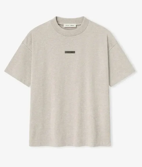 Fear of God Essentials Oversized Crewneck T-Shirt Beige - 1