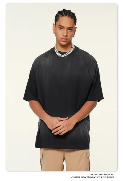 Design Beingmove Washed Black Raglan T-Shirt T-Shirts - 21