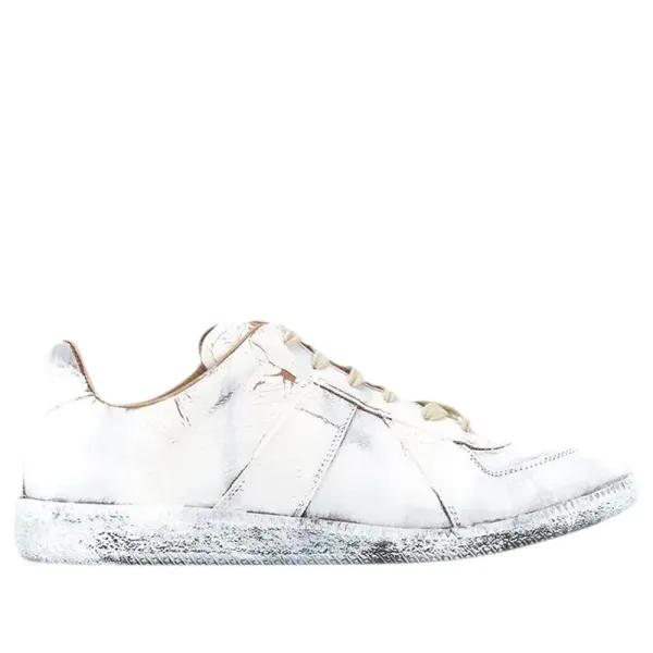 Maison Margiela Replica Sneakers Navy Blue Suede and Leather Sneakers - 2