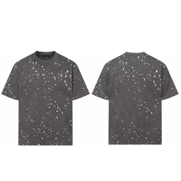Louis Vuitton Monogram Splatter Print Black T-Shirt - 14