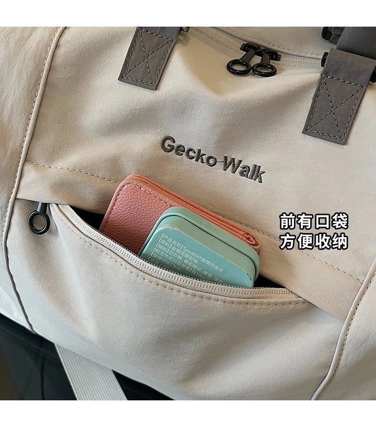 Design Gecko Walk Travel Duffle Bag Light Gray Travel Bags - 8