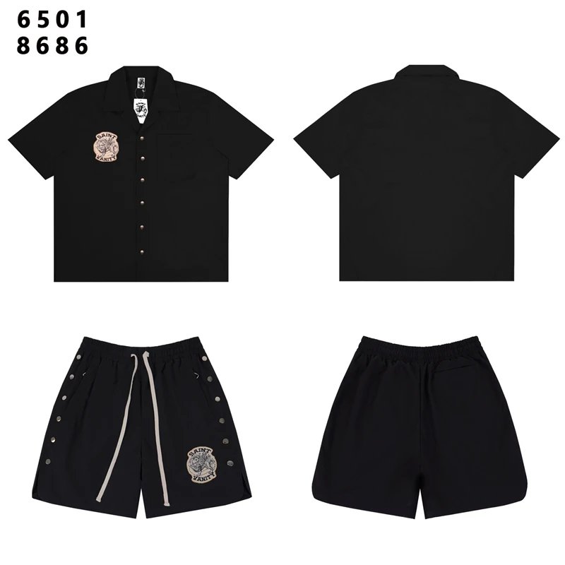 Design Saint Vanity Utility Shirt and Shorts Set Gray Sets - 10