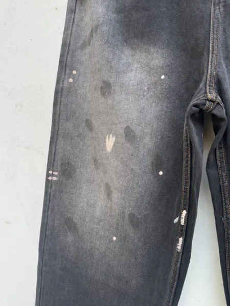 Acne Studios Distressed Black Denim Jeans - 13