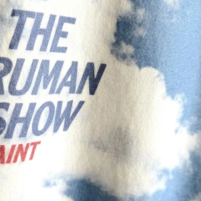 Saint Tears The Truman Show Graphic Print Oversized T-Shirt White - 14