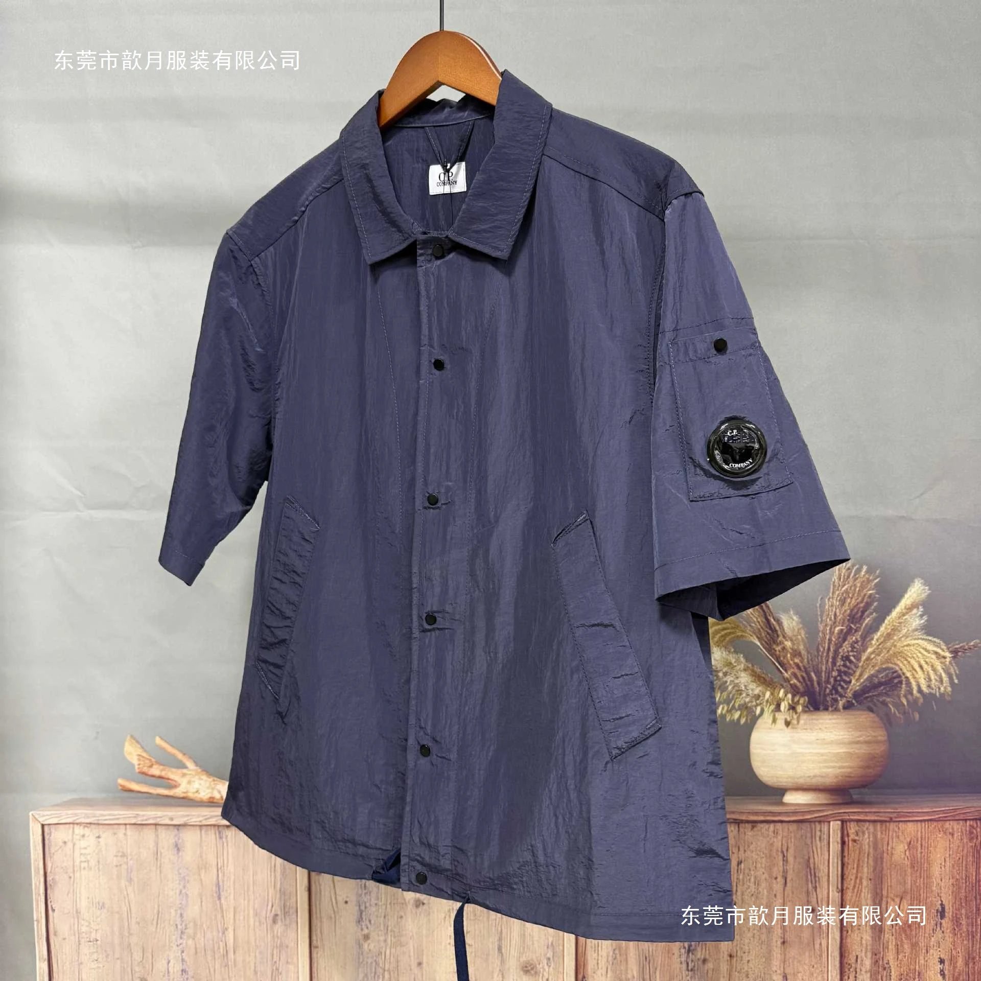 C.P. Company Short-Sleeve Goggle Jacket Gray Outerwear - 5