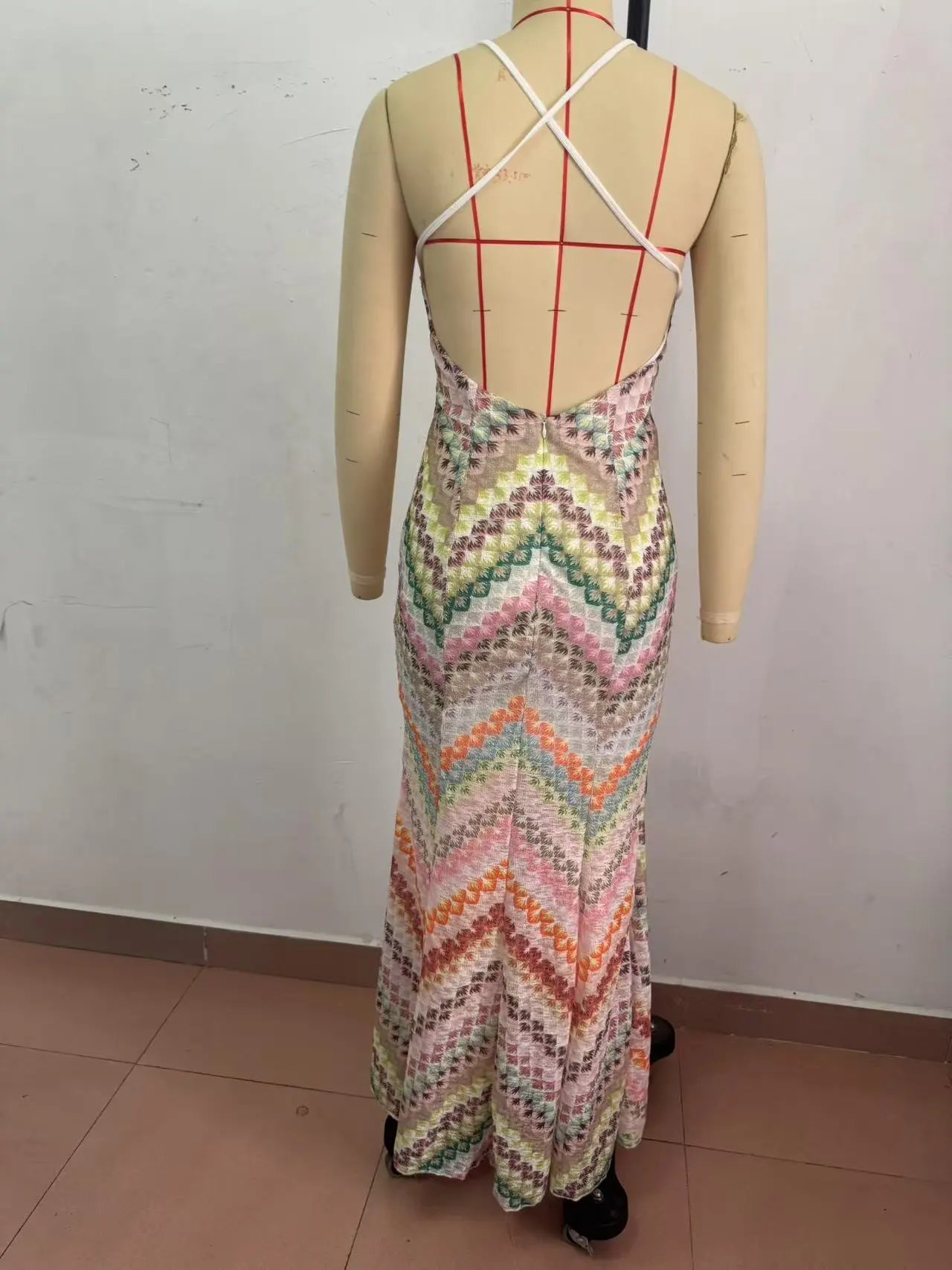 Missoni Zigzag Knit Maxi Dress Multicolor - 6