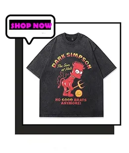Design Graphic Print Acid Wash Black Oversized T-Shirt - 4