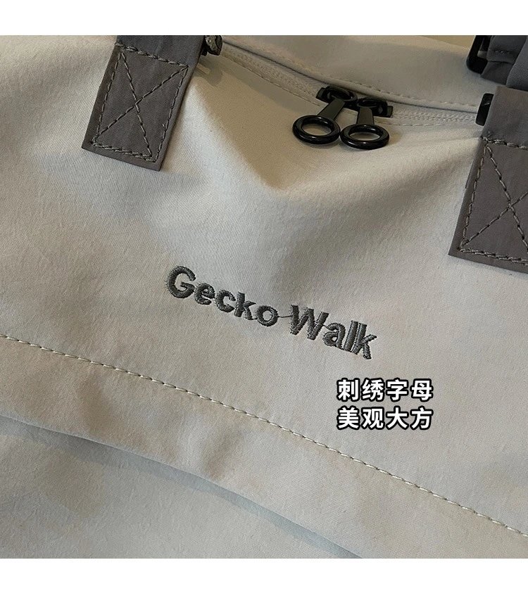 Design Gecko Walk Travel Duffle Bag Light Gray Travel Bags - 10