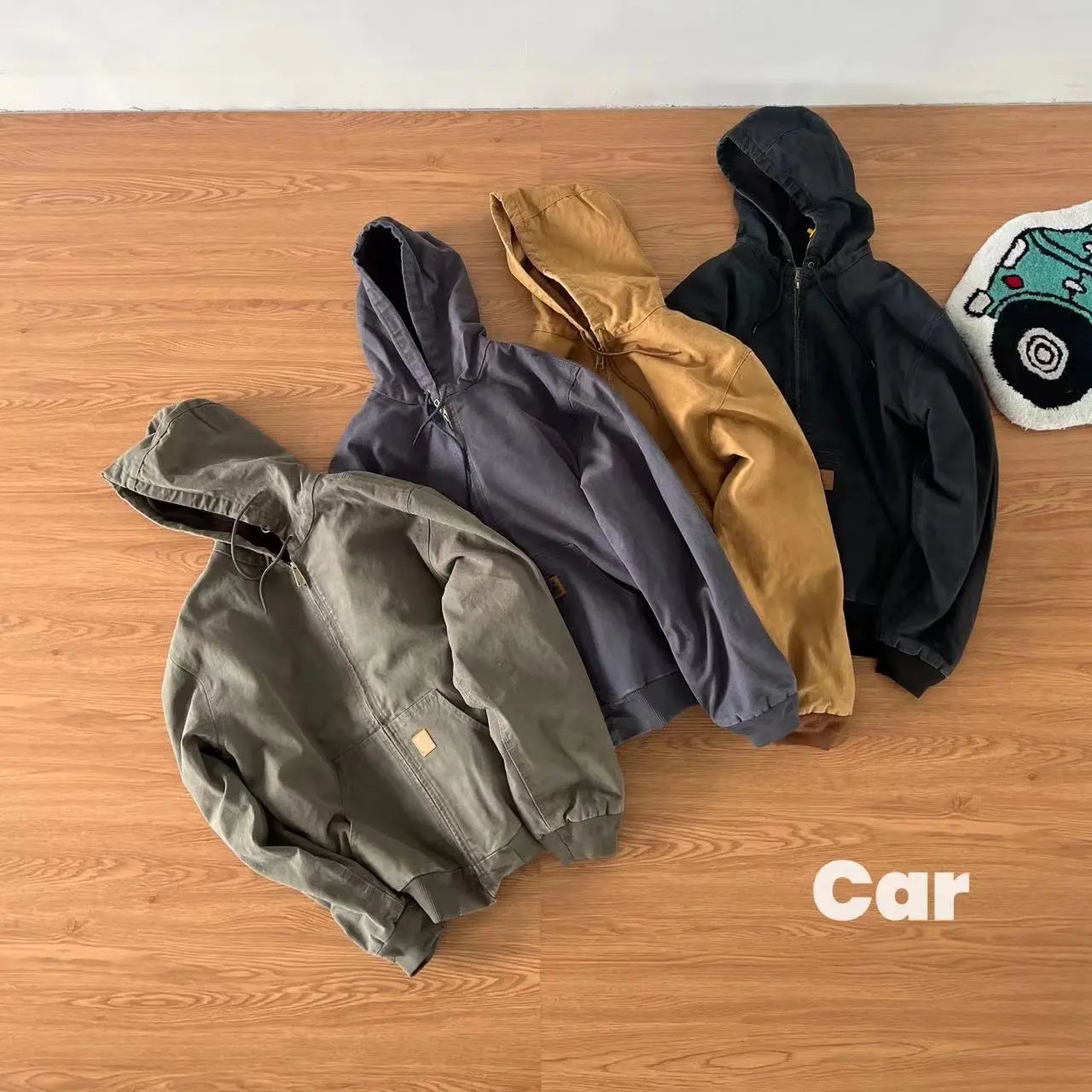 Carhartt Work In Progress Carhartt WIP Active Jacket Black Hooded Outerwear - 11