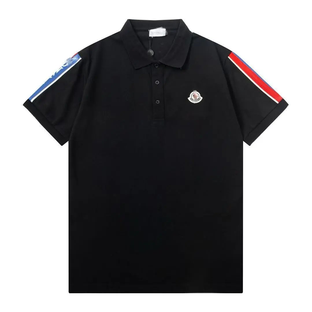 Moncler Polo White with Logo Print Polo Shirt - 11