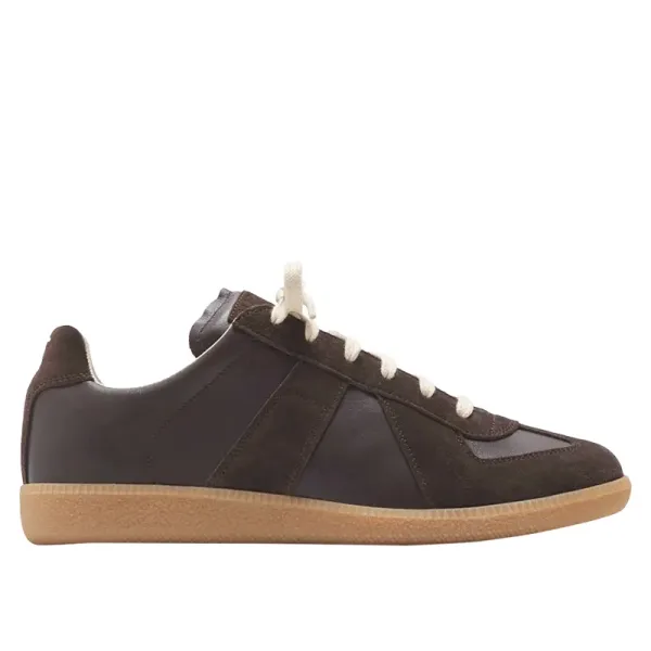 Maison Margiela Replica Sneakers Navy Blue Suede and Leather Sneakers - 18