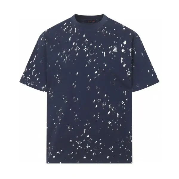 Louis Vuitton Monogram Splatter Print Black T-Shirt - 10