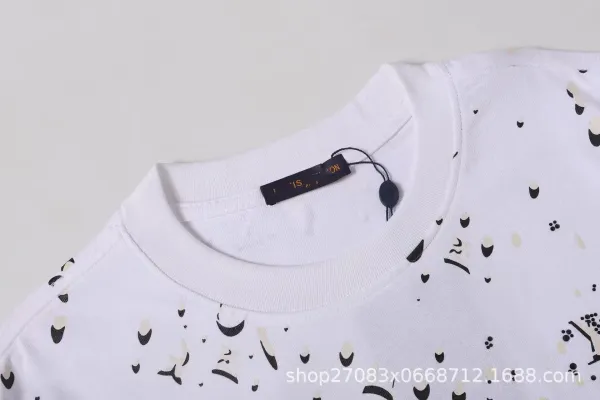 Louis Vuitton Monogram Splatter Print Black T-Shirt - 16