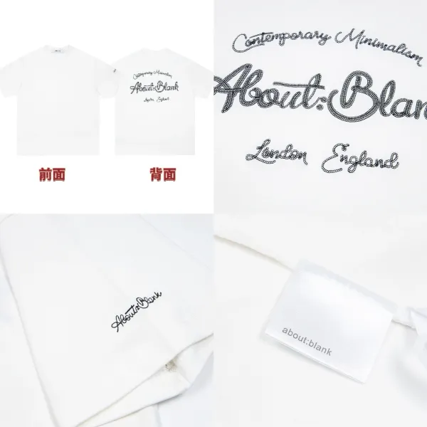 About:Blank Contemporary Minimalism Black T-Shirt - 5