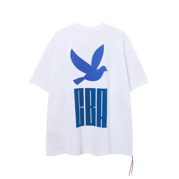 GRA Dove Logo Oversized T-Shirt White - 1