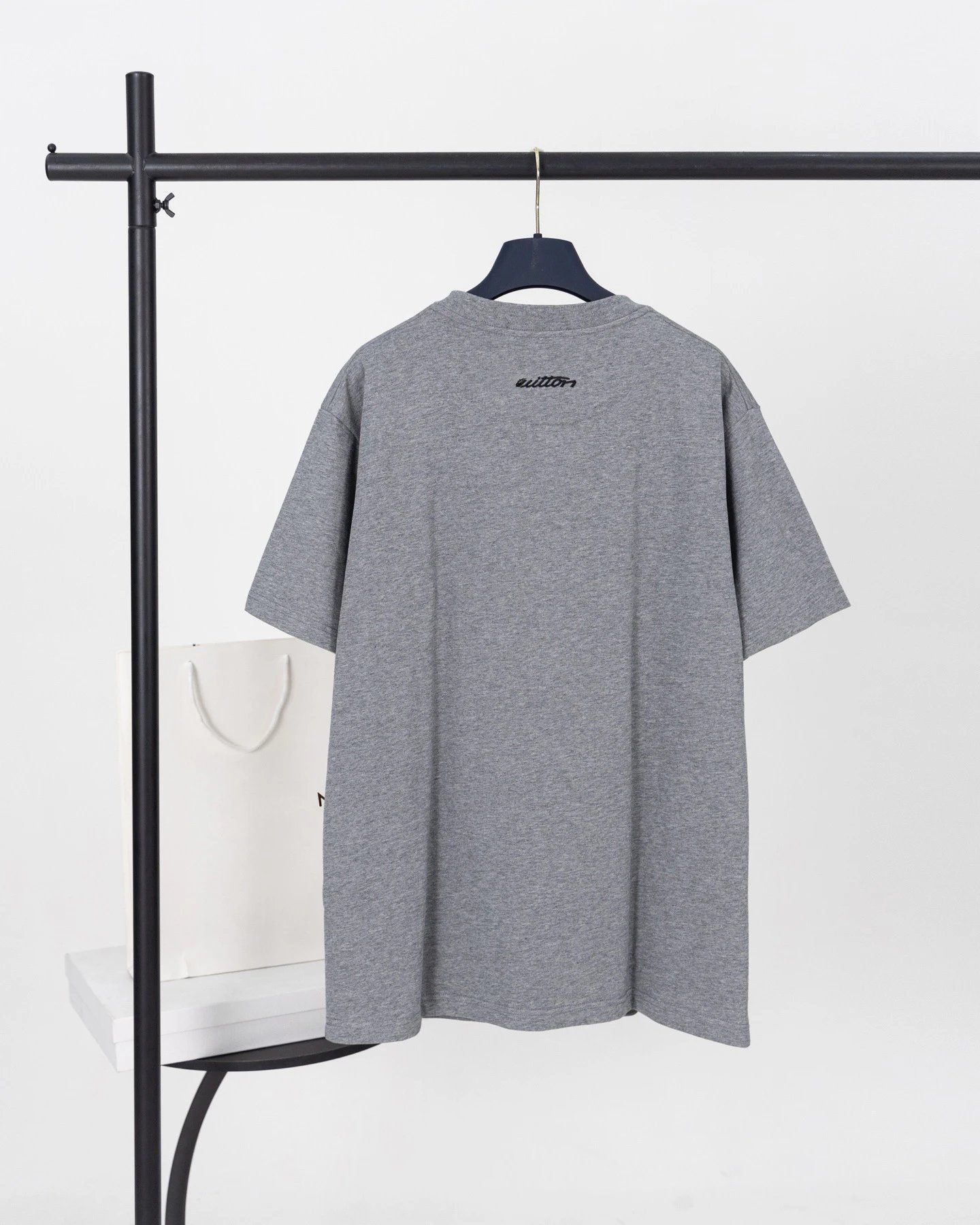 Louis Vuitton x Marcelo Burlon County of Milan Monogram Knit Polo Black / Gray Polo Shirt - 10