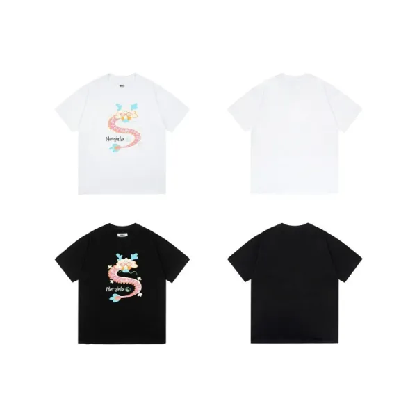 Maison Margiela Handprint Number 6 White T-Shirt - 24