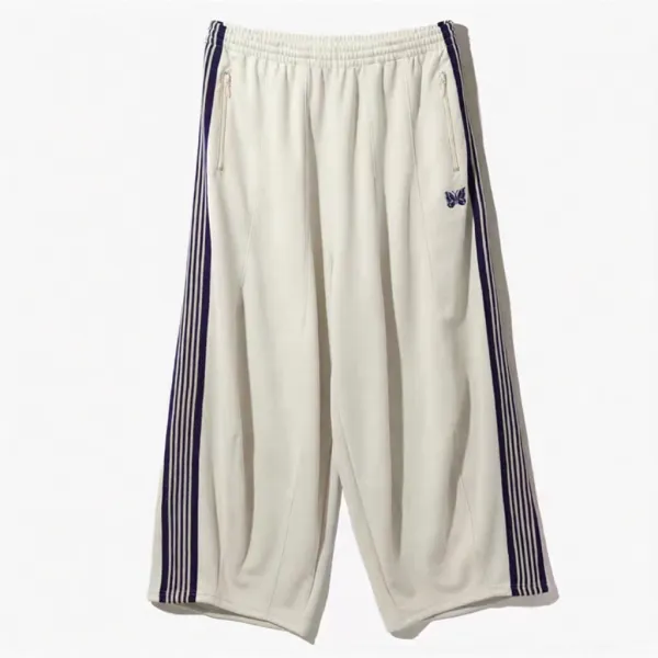 Purple Brand Track Pants Black with Purple Stripes Sweatpants - 8